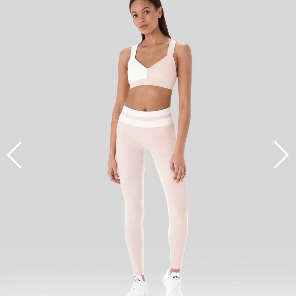 Vaara Flo Tuxedo Set in pink & white